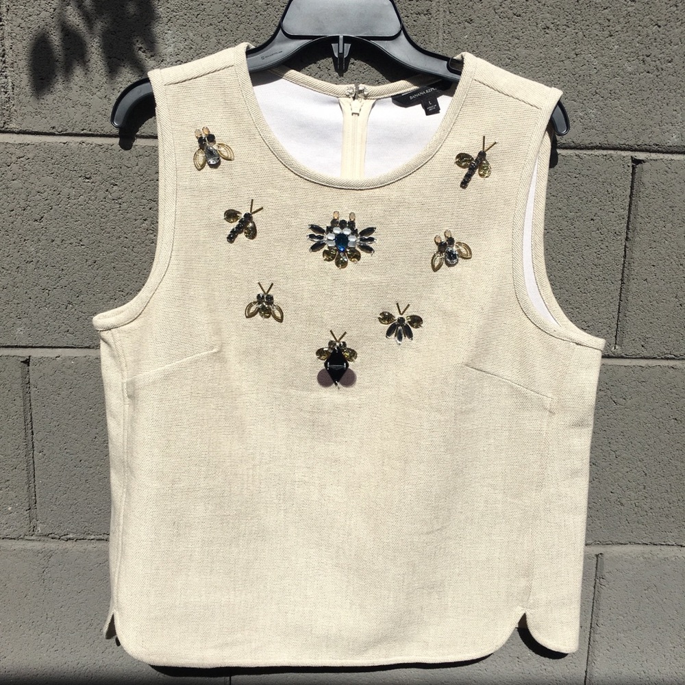 Banana Republic embellished top